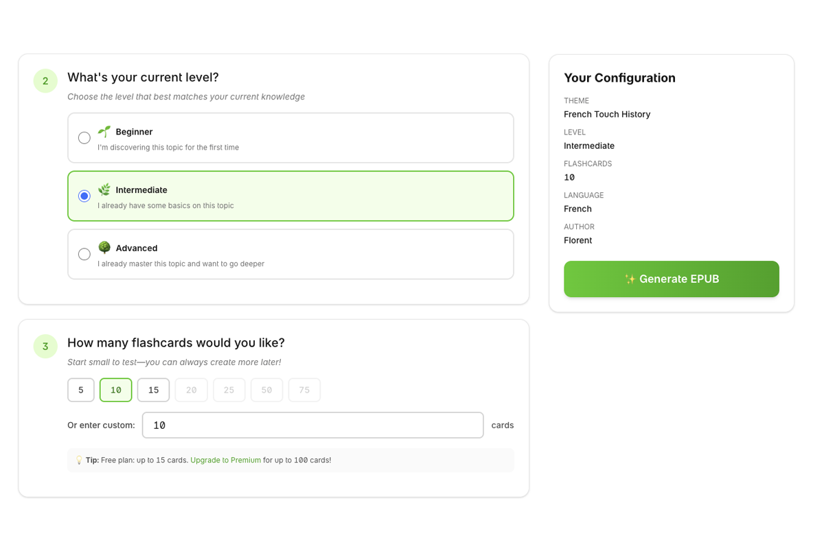 Smart generation interface